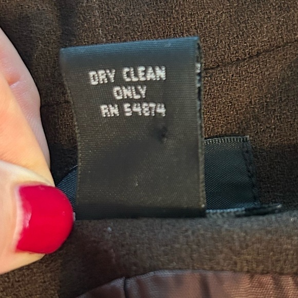 LIMITED Wool Double Breasted Blazer Brown w Pinstripe Women’s Size 6 - Picture 11 of 11